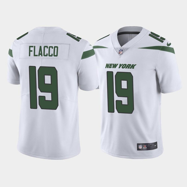 New York Jets #19 Joe Flacco White Vapor Limited Stitched Jersey