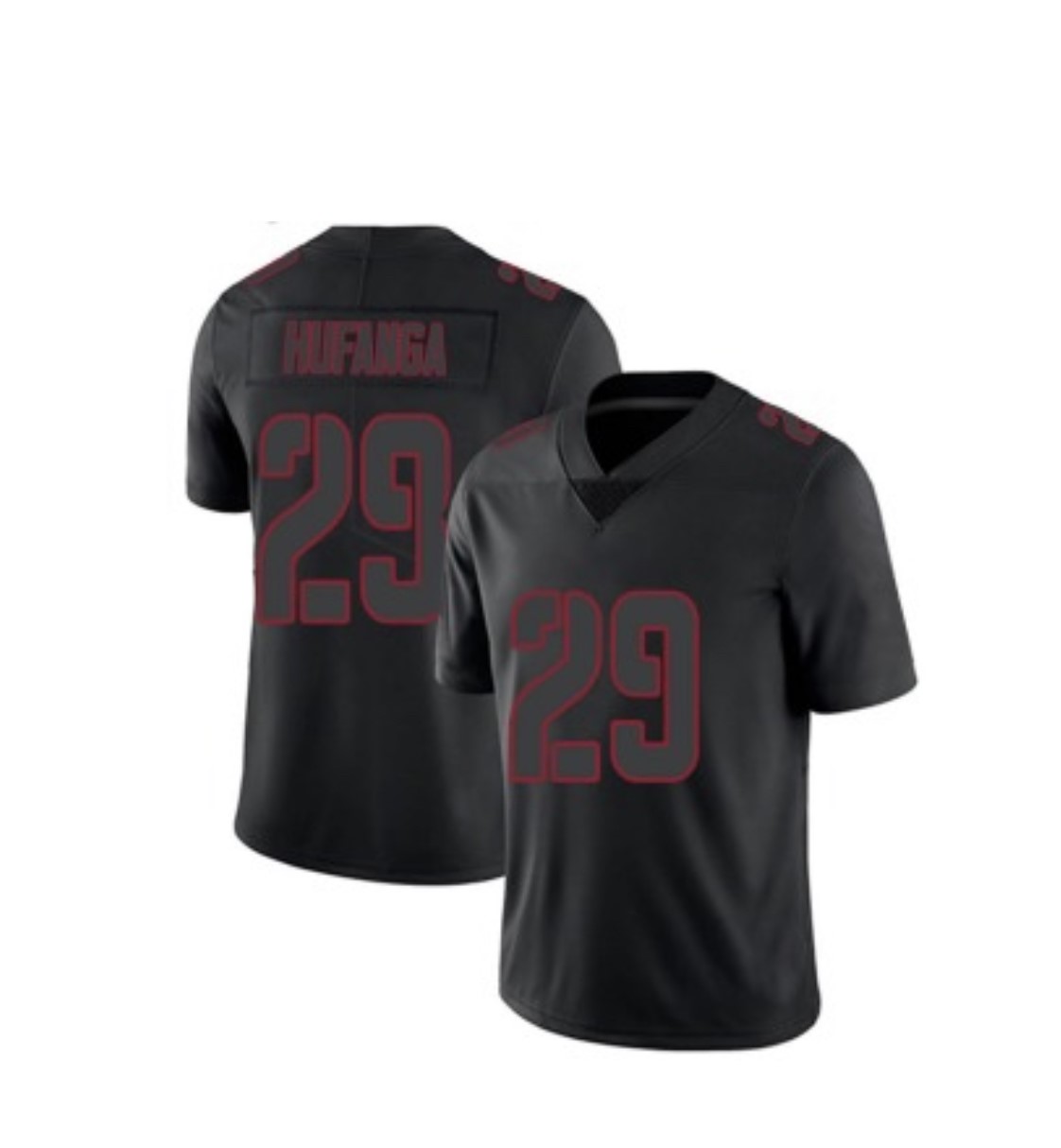 San Francisco 49ers #29 Talanoa Hufanga Black 2018 Fashion Impact Black Color Rush Stitched NFL Limi