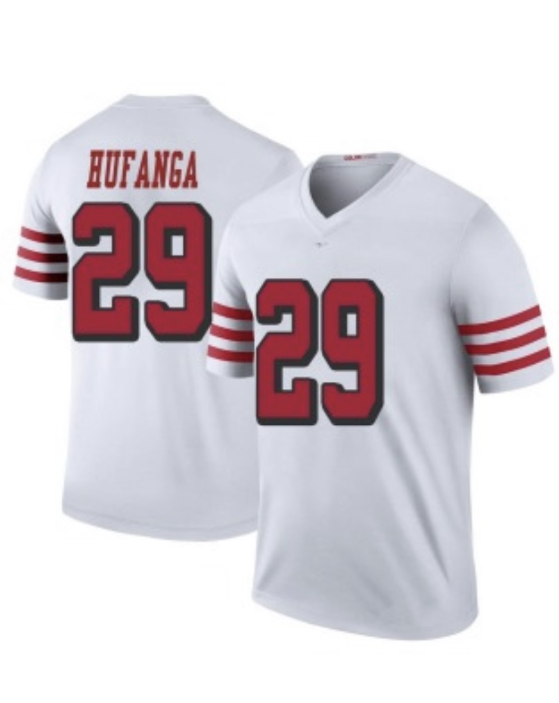San Francisco 49ers #29 Talanoa Hufanga White Stitched Jersey