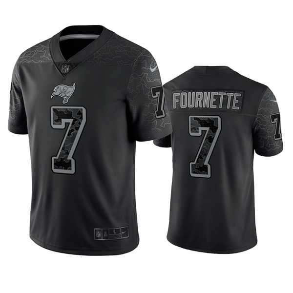 Tampa Bay Buccaneers #7 Leonard Fournette Black Reflective Limited Stitched Jersey