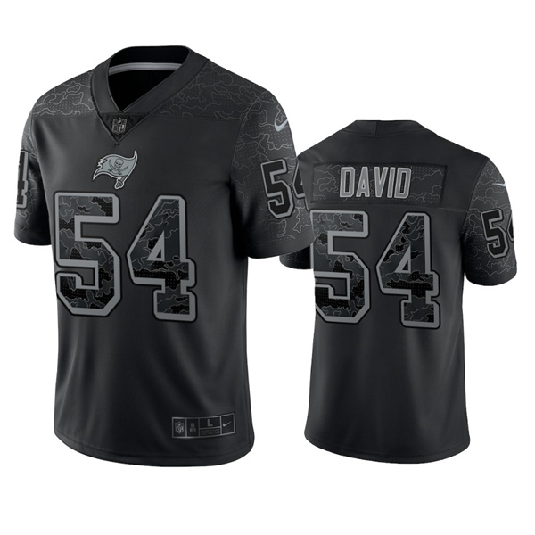 Tampa Bay Buccaneers #54 Lavonte David Black Reflective Limited Stitched Jersey