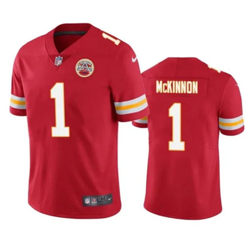Kansas City Chiefs #1 Jerick McKinnon Red Vapor Untouchable Limited Stitched Football Jersey