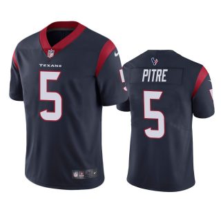 Houston Texans #5 Jalen Pitre Navy Vapor Untouchable Limited Stitched Jersey