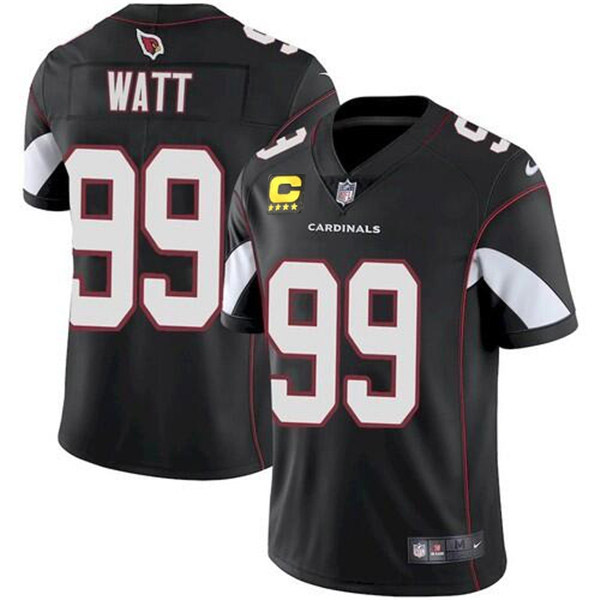 Arizona Cardinals 2022 #99 J.J. Watt Black With 4-star C Patch Vapor Untouchable Limited Stitched NF