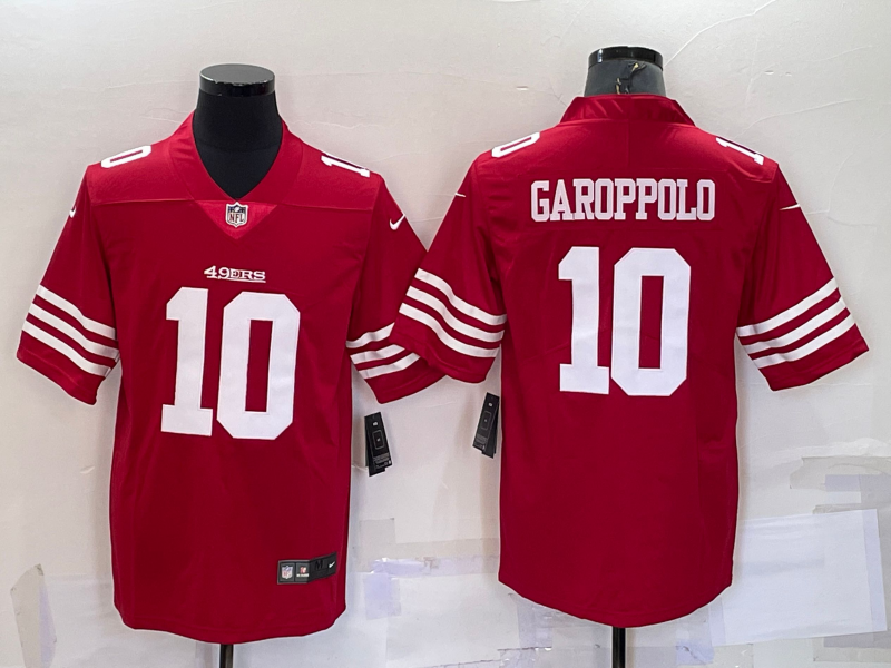 San Francisco 49ers #10 Jimmy Garoppolo 2022 New Red Vapor Untouchable Limited Stitched Jersey