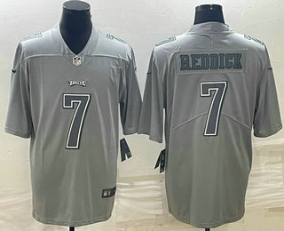 Philadelphia Eagles #7 Haason Reddick Gray Atmosphere Fashion Stitched Jersey