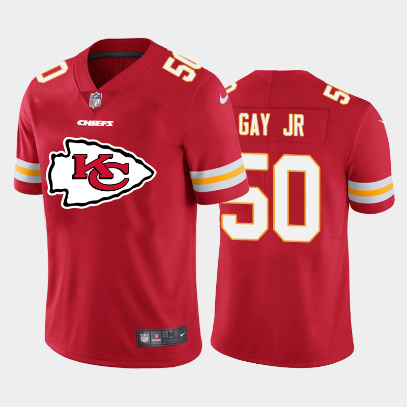 Kansas City Chiefs #50 Willie Gay Jr. Red Team Big Logo Vapor Untouchable Limited Jersey