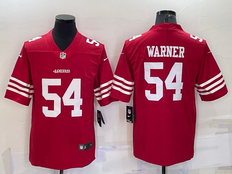 San Francisco 49ers #54 Fred Warner 2022 New Scarlet Vapor Untouchable Limited Stitched Football Jer