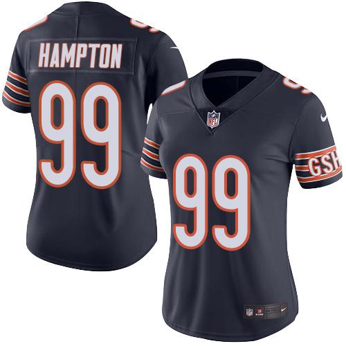 Nike Bears #99 Dan Hampton Navy Blue Team Color Women's Stitched NFL Vapor Untouchable Limited Jerse