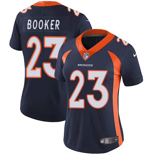 Nike Broncos #23 Devontae Booker Blue Alternate Women's Stitched NFL Vapor Untouchable Limited Jerse