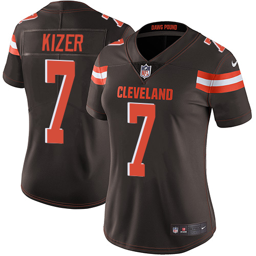 Nike Browns #7 DeShone Kizer Brown Team Color Women's Stitched NFL Vapor Untouchable Limited Jersey