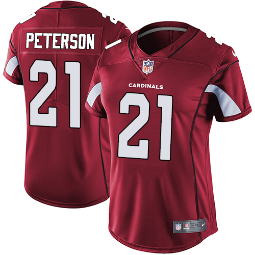 Nike Cardinals #21 Patrick Peterson Red Team Color Women's Stitched NFL Vapor Untouchable Limited Je