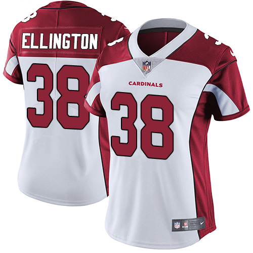 Nike Cardinals #38 Andre Ellington White Women's Stitched NFL Vapor Untouchable Limited Jersey
