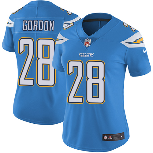 Nike Chargers #28 Melvin Gordon Electric Blue Alternate Women's Stitched NFL Vapor Untouchable Limit