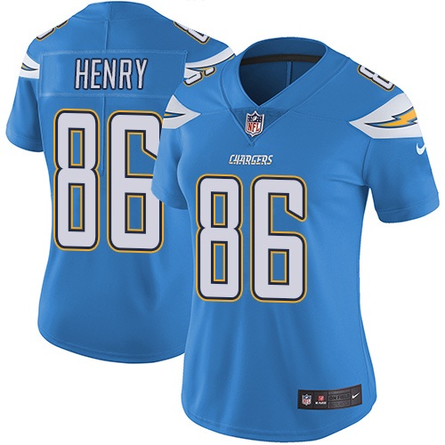 Nike Chargers #86 Hunter Henry Electric Blue Alternate Women's Stitched NFL Vapor Untouchable Limite