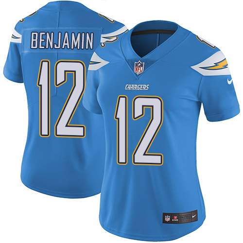 Nike Chargers #12 Travis Benjamin Electric Blue Alternate Women's Stitched NFL Vapor Untouchable Lim