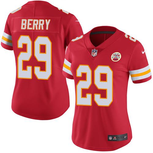 Nike Chiefs #29 Eric Berry Red Team Color Women's Stitched NFL Vapor Untouchable Limited Jersey