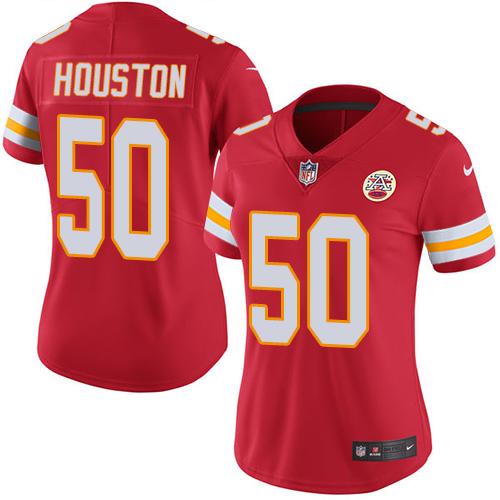 Nike Chiefs #50 Justin Houston Red Team Color Women's Stitched NFL Vapor Untouchable Limited Jersey