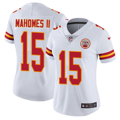 Nike Chiefs #15 Patrick Mahomes II White Women's Stitched NFL Vapor Untouchable Limited Jersey