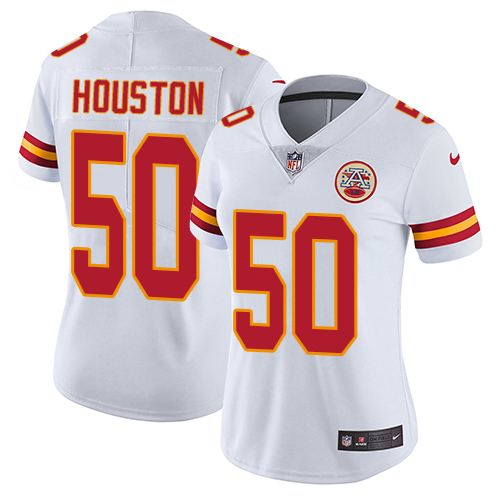 Nike Chiefs #50 Justin Houston White Women's Stitched NFL Vapor Untouchable Limited Jersey