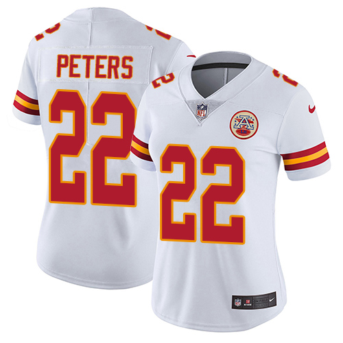 Nike Chiefs #22 Marcus Peters White Women's Stitched NFL Vapor Untouchable Limited Jersey