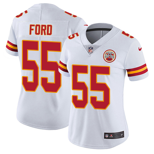 Nike Chiefs #55 Dee Ford White Women's Stitched NFL Vapor Untouchable Limited Jersey