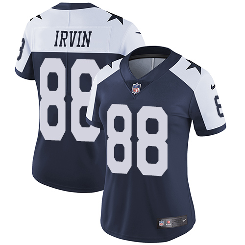 Nike Cowboys #88 Michael Irvin Navy Blue Thanksgiving Women's Stitched NFL Vapor Untouchable Limited - Click Image to Close