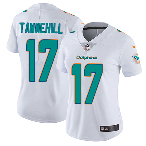 Nike Dolphins #17 Ryan Tannehill White Women's Stitched NFL Vapor Untouchable Limited Jersey