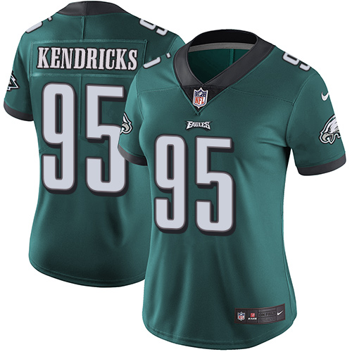 Nike Eagles #95 Mychal Kendricks Midnight Green Team Color Women's Stitched NFL Vapor Untouchable Li