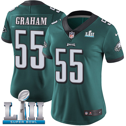Nike Eagles #55 Brandon Graham Midnight Green Team Color Super Bowl LII Women's Stitched NFL Vapor U