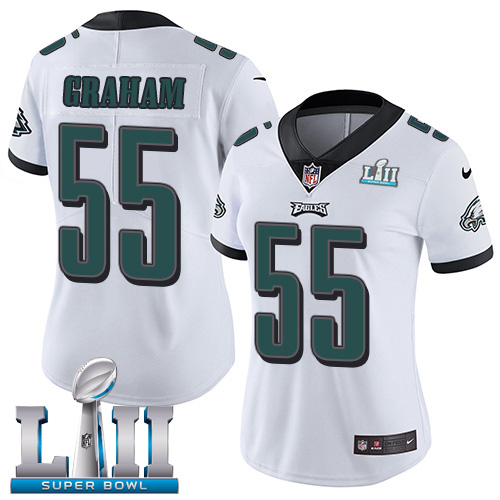 Nike Eagles #55 Brandon Graham White Super Bowl LII Women's Stitched NFL Vapor Untouchable Limited J