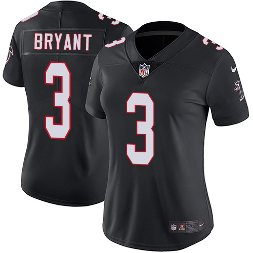 Nike Falcons #3 Matt Bryant Black Alternate Women's Stitched NFL Vapor Untouchable Limited Jersey