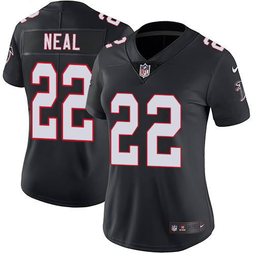 Nike Falcons #22 Keanu Neal Black Alternate Women's Stitched NFL Vapor Untouchable Limited Jersey