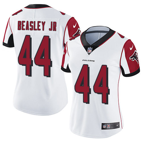 Nike Falcons #44 Vic Beasley Jr White Women's Stitched NFL Vapor Untouchable Limited Jersey