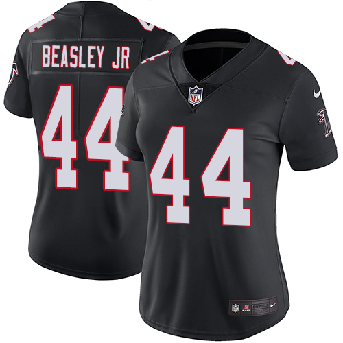 Nike Falcons #44 Vic Beasley Jr Black Alternate Women's Stitched NFL Vapor Untouchable Limited Jerse