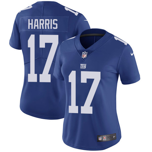 Nike Giants #17 Dwayne Harris Royal Blue Team Color Women's Stitched NFL Vapor Untouchable Limited J