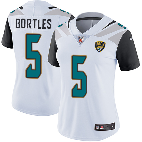 Nike Jaguars #5 Blake Bortles White Women's Stitched NFL Vapor Untouchable Limited Jersey