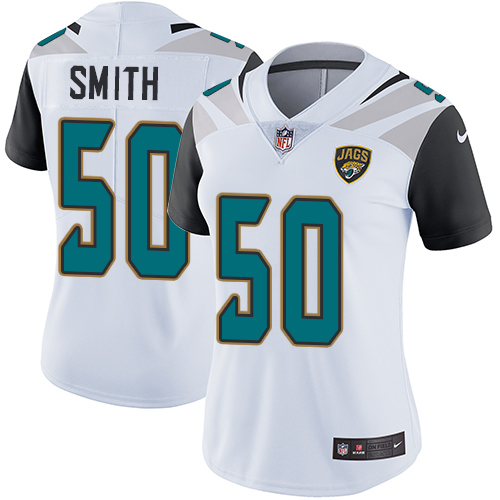 Nike Jaguars #50 Telvin Smith White Women's Stitched NFL Vapor Untouchable Limited Jersey