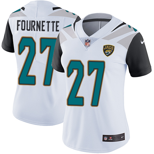 Nike Jaguars #27 Leonard Fournette White Women's Stitched NFL Vapor Untouchable Limited Jersey