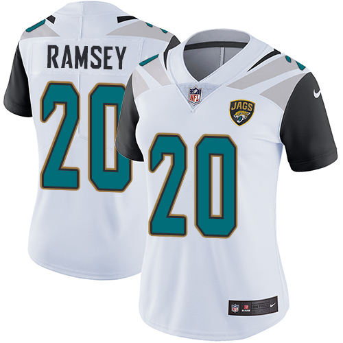 Nike Jaguars #20 Jalen Ramsey White Women's Stitched NFL Vapor Untouchable Limited Jersey