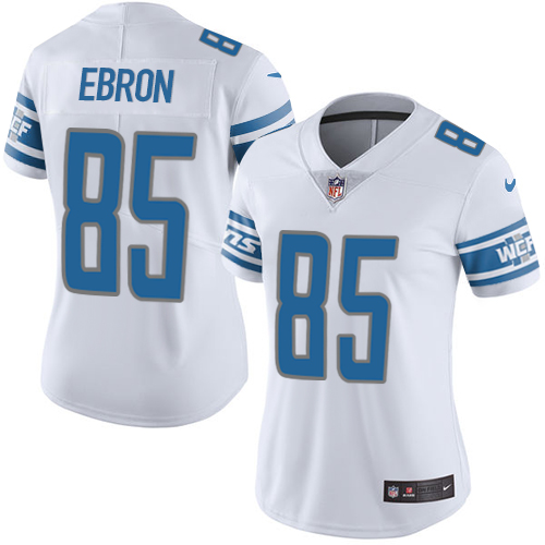 Nike Lions #85 Eric Ebron White Women's Stitched NFL Vapor Untouchable Limited Jersey