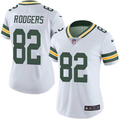 Nike Packers #82 Richard Rodgers White Women's Stitched NFL Vapor Untouchable Limited Jersey