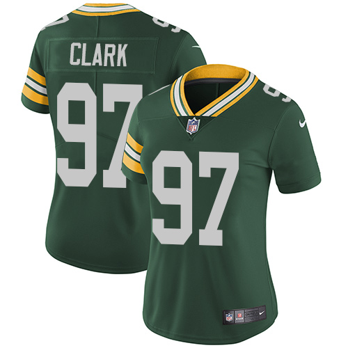 Nike Packers #97 Kenny Clark Green Team Color Women's Stitched NFL Vapor Untouchable Limited Jersey