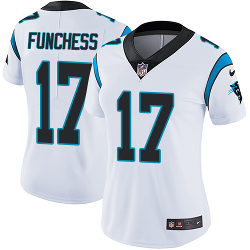 Nike Panthers #17 Devin Funchess White Women's Stitched NFL Vapor Untouchable Limited Jersey