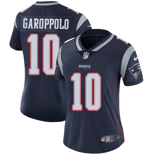 Nike Patriots #10 Jimmy Garoppolo Navy Blue Team Color Women's Stitched NFL Vapor Untouchable Limite