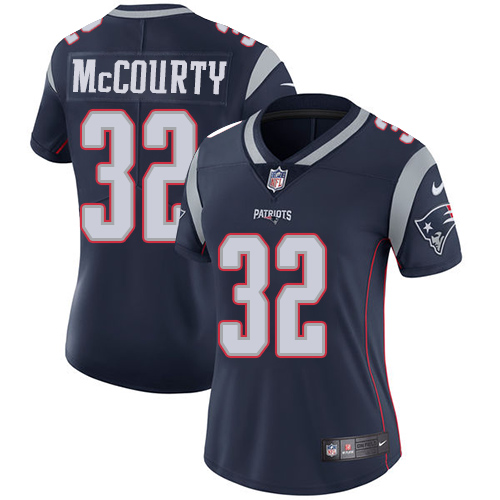 Nike Patriots #32 Devin McCourty Navy Blue Team Color Women's Stitched NFL Vapor Untouchable Limited