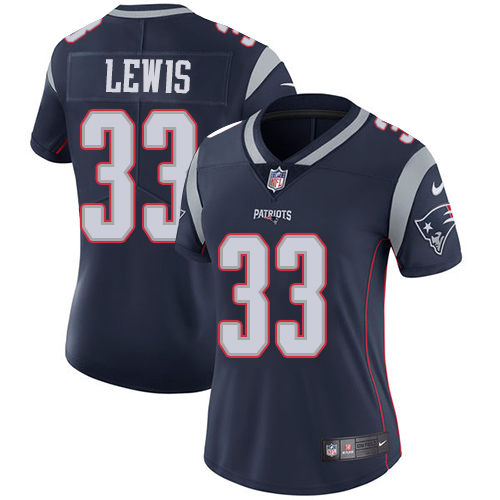 Nike Patriots #33 Dion Lewis Navy Blue Team Color Women's Stitched NFL Vapor Untouchable Limited Jer - Click Image to Close