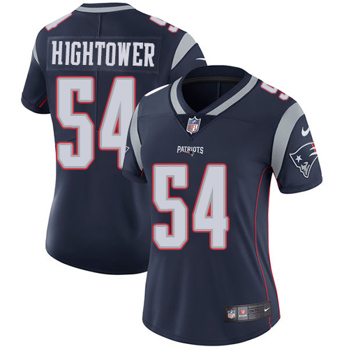 Nike Patriots #54 Dont'a Hightower Navy Blue Team Color Women's Stitched NFL Vapor Untouchable Limit