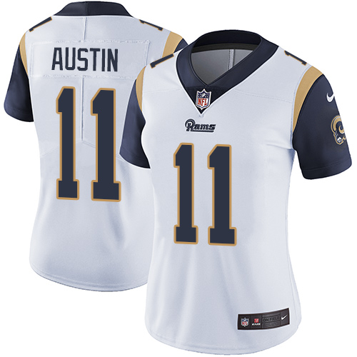 Nike Rams #11 Tavon Austin White Women's Stitched NFL Vapor Untouchable Limited Jersey