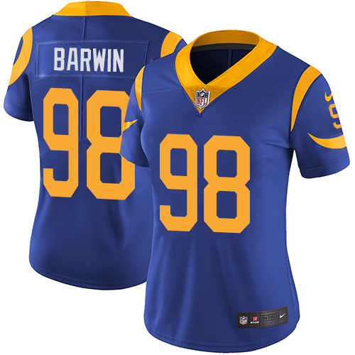 Nike Rams #98 Connor Barwin Royal Blue Alternate Women's Stitched NFL Vapor Untouchable Limited Jers - Click Image to Close